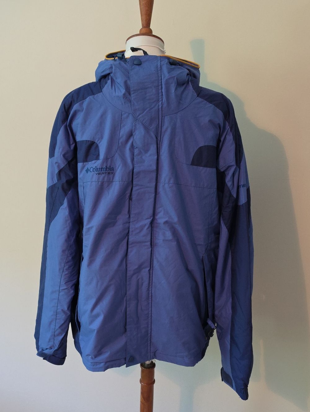 Columbia Vertex Blue Full Zip Breathable Waterproof Jacket